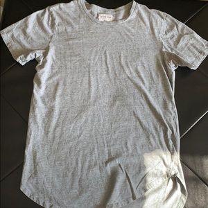 Plain grey fitted tee